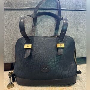 Vintage Dooney and Bourke Pebbled Navy Purse